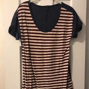 Stripe J. Crew Tee